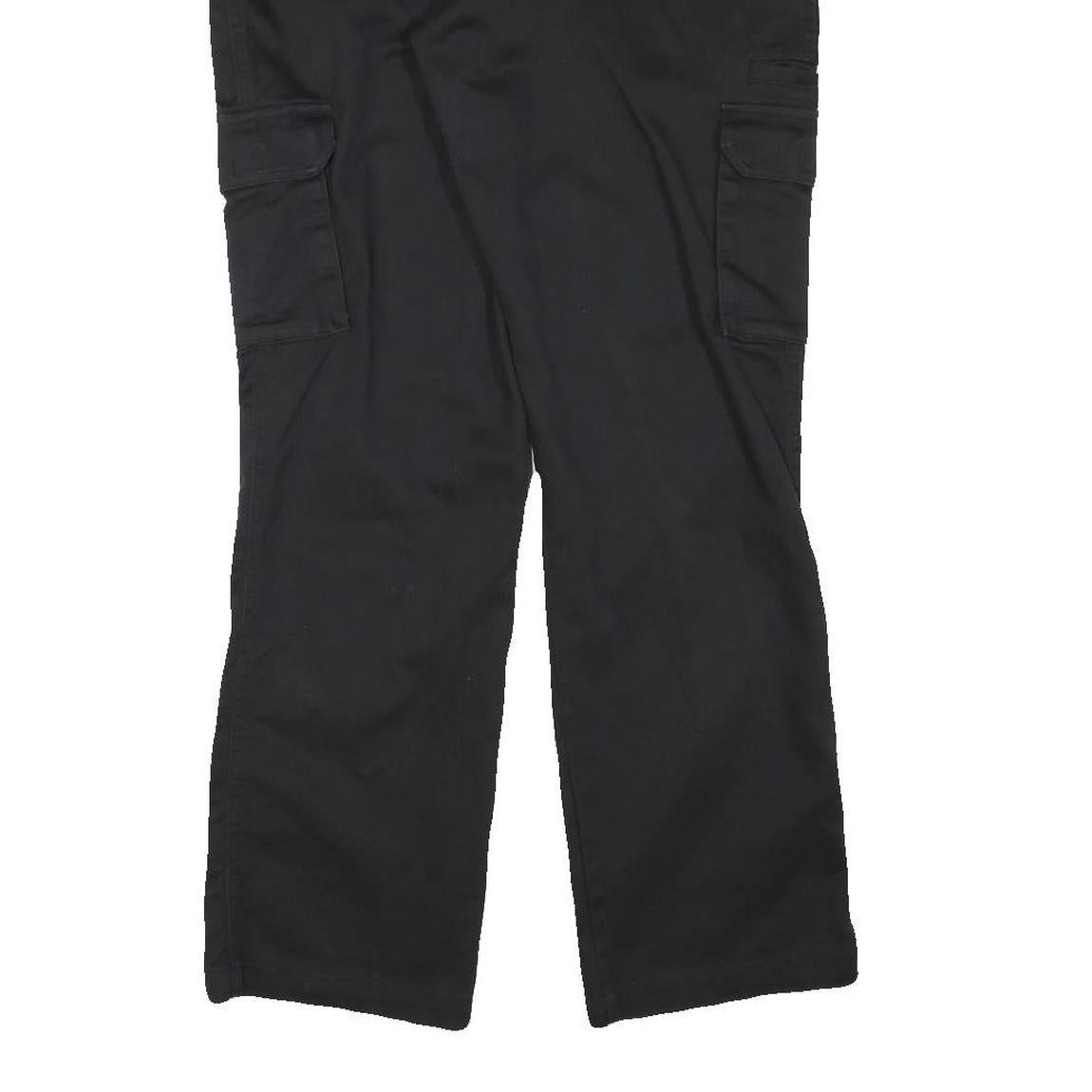 DICKIES Womens Regular Fit Black Cargo Trousers W34 L31 Practical Comfortable