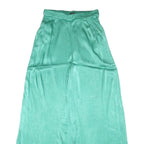 KAREN MILLEN Womens Rayon Relaxed Wide-Leg Trousers W26 L30 Pastel Green Loose