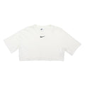 NIKE Womens White Modern T-Shirt L Short Sleeve Crew Neck Cotton Blend Casual