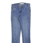 LEVI'S 510 Slim Girls Jeans Blue Denim W26 L29 Cotton Blend Zip Classic Fit