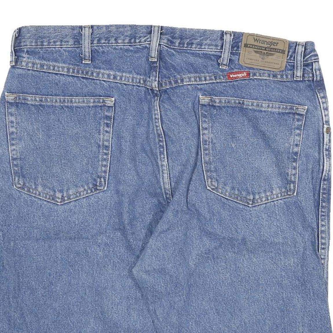 WRANGLER Mens Shorts Blue Denim Casual 3XL W38 Cotton Blend Relaxed Fit