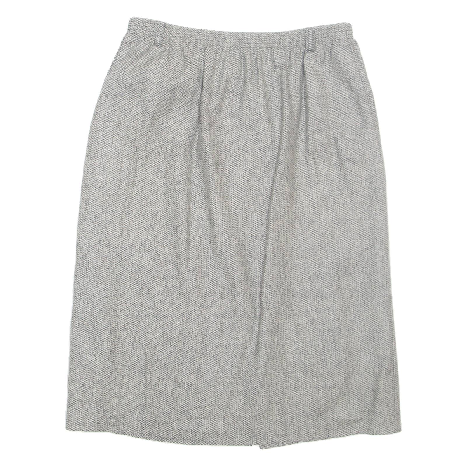 ALFRED DUNNER Womens Pencil Skirt Grey Midi Wool M