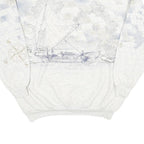 Mens White Cotton Blend Panama City Beach Pullover Sweatshirt XL Nautical Design