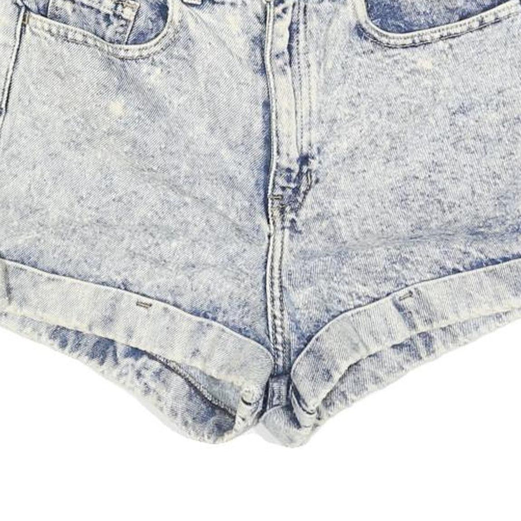 AMERICAN APPAREL Womens Shorts Blue Denim Casual XS W25 High Waist Summer