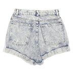 AMERICAN APPAREL Womens Shorts Blue Denim Casual XS W25 High Waist Summer