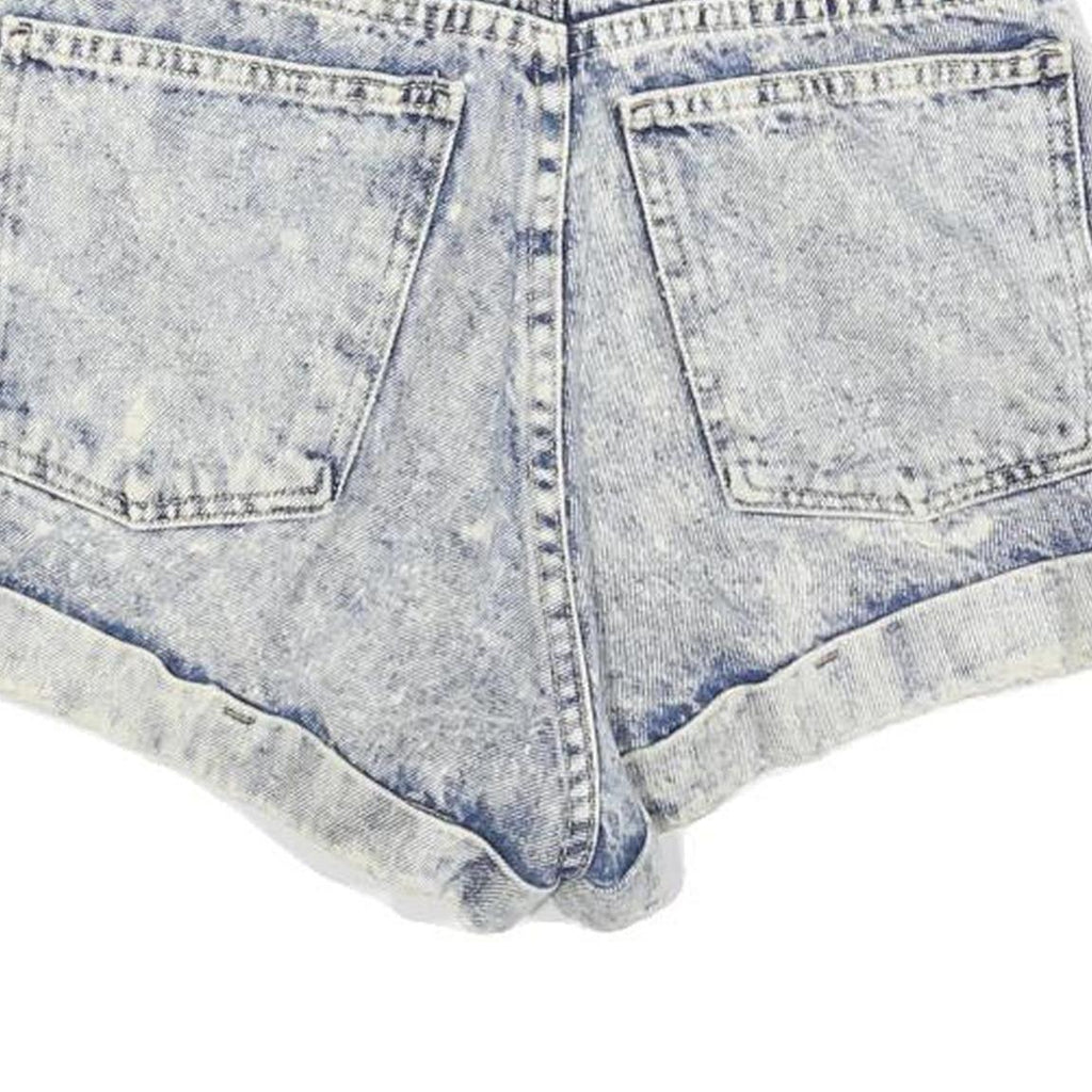 AMERICAN APPAREL Womens Shorts Blue Denim Casual XS W25 High Waist Summer