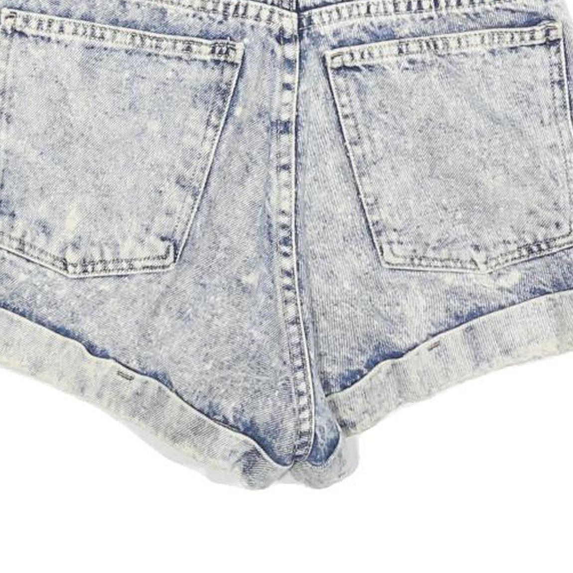 AMERICAN APPAREL Womens Shorts Blue Denim Casual XS W25 High Waist Summer
