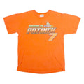 CHASE AUTHENTICS Danica Patrick #7 GoDaddy NASCAR Racing Mens T-Shirt Orange USA L