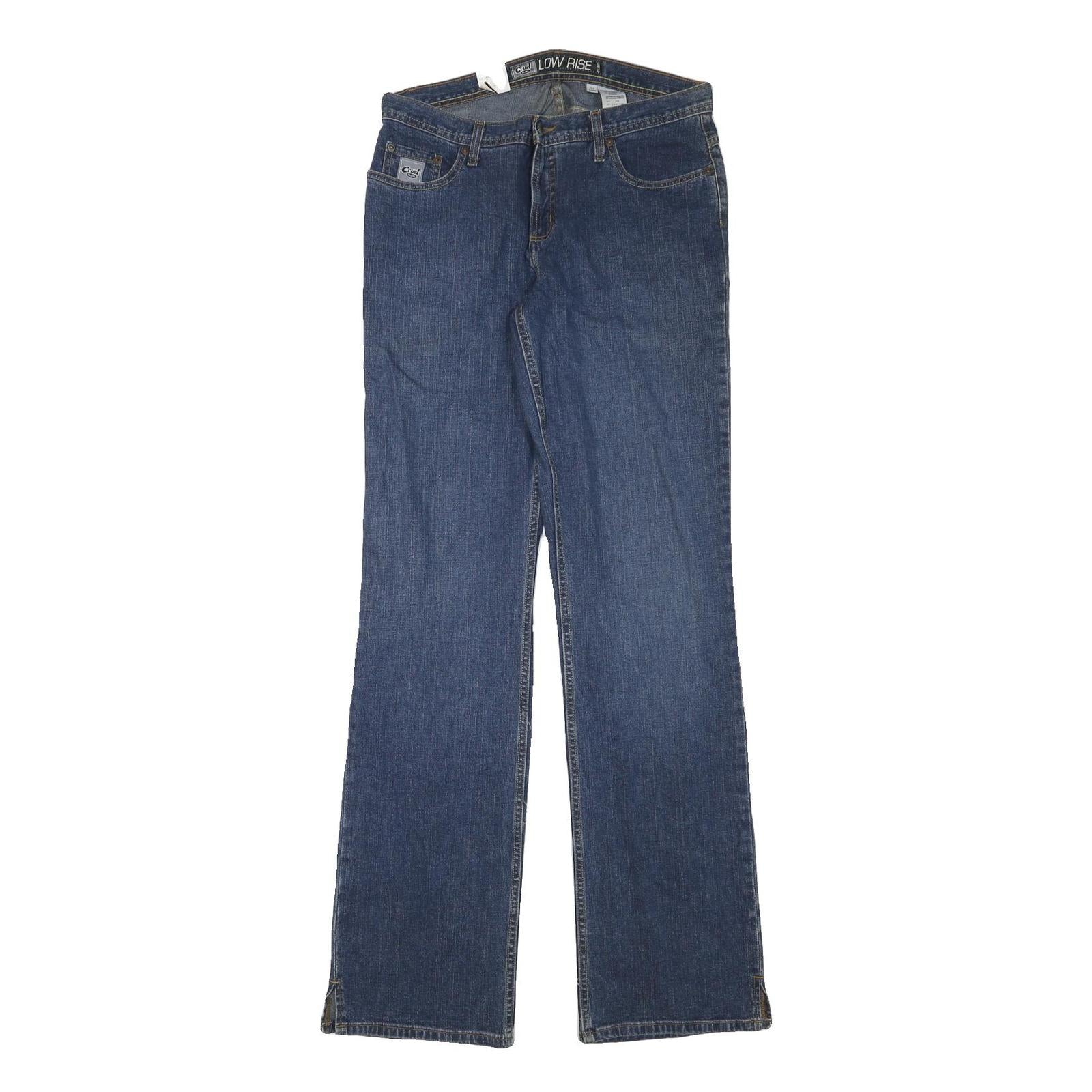 CRUEL GIRL Womens Jeans Blue Regular Straight Denim Medium Wash W33 L37 Low Rise