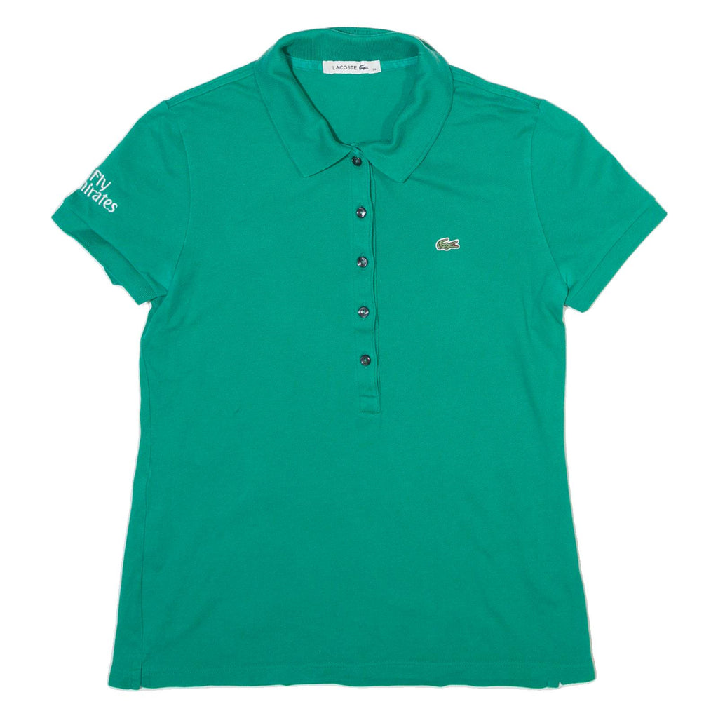 LACOSTE Womens Polo Shirt Green XS