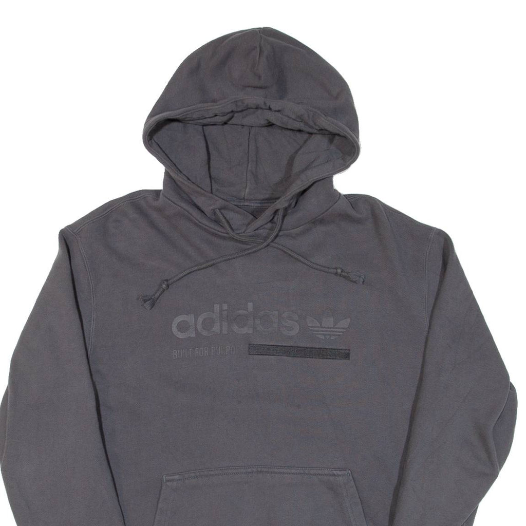 ADIDAS Mens Grey Hoodie S