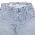 TRADERS Mens Denim Blue Casual Shorts M W34 Cotton Blend Button Closure