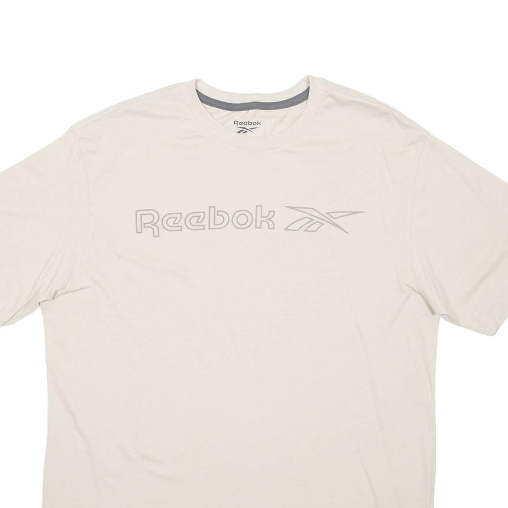 REEBOK Mens T-Shirt Green L
