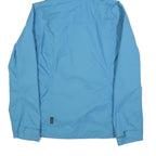 JACK WOLFSKIN Womens Blue Outdoor Jacket S Polyester Blend Plain Hooded Zip