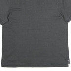 NAUTICA Mens Grey & White Short Sleeve Plain Polo Shirt L Classic Cotton Blend