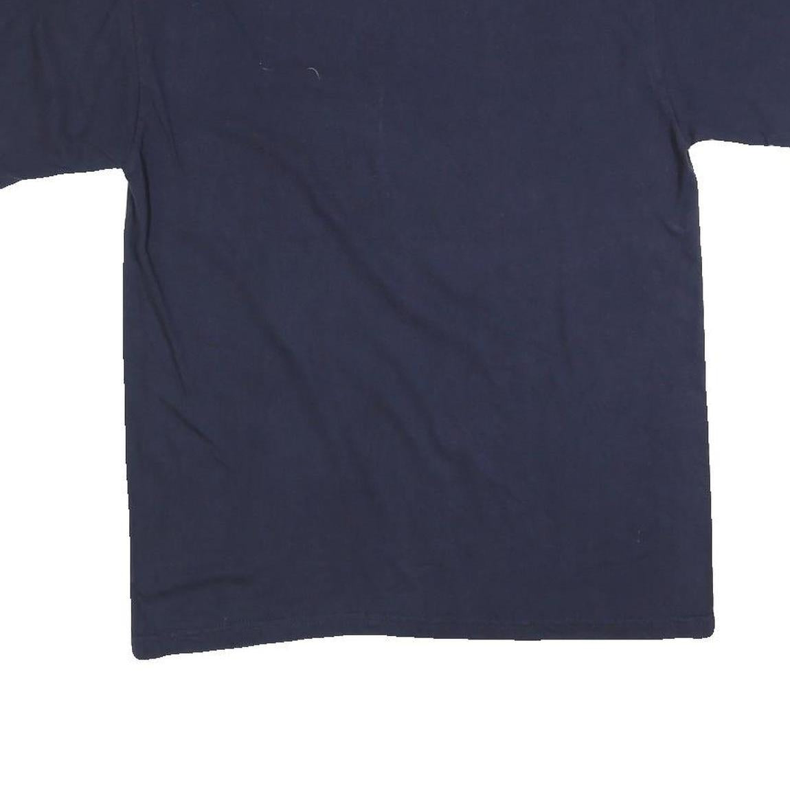 SHAM'S Womens Navy Blue St Lucia Island Paradise Graphic T-Shirt M Short Sleeve