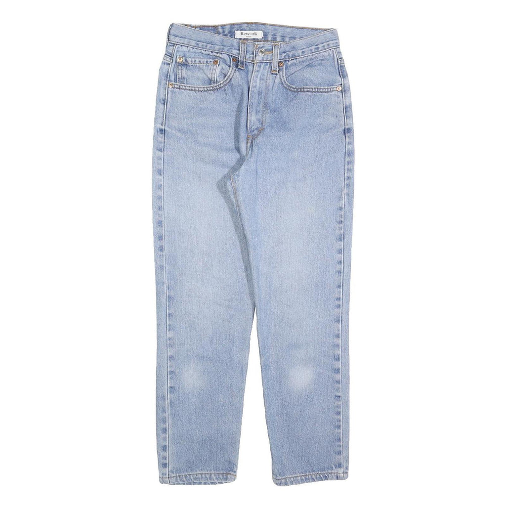 LEVI'S 501 Womens Jeans Blue Regular Straight Denim Light W28 L26 Classic Fit