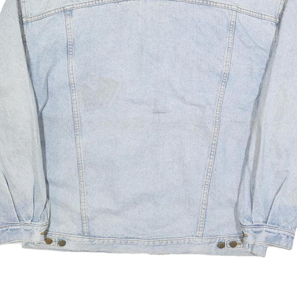 LEE Mens Blue Cotton Denim Jacket XL Button Closure Casual Classic Style