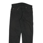 LEVI'S 611 02 Mens Jeans Black Regular Straight Denim W32 L29 Zip Cotton Blend