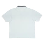 DIADORA Womens White Polo Shirt L Cotton Button Short Sleeve Plain Casual