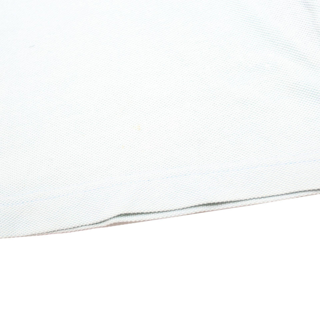 DIADORA Womens White Polo Shirt L Cotton Button Short Sleeve Plain Casual