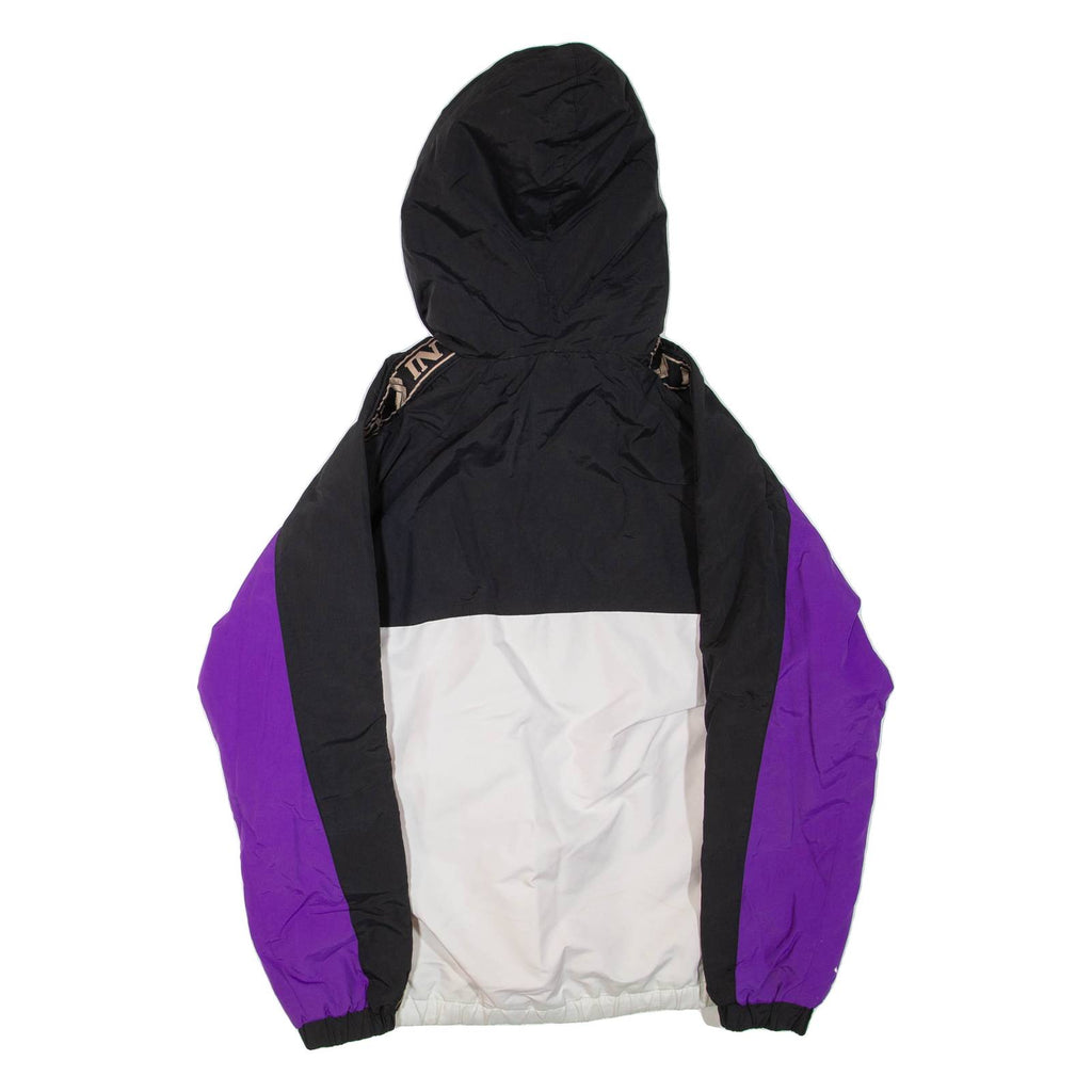 KARL KANI Womens Pullover Jacket Purple Hooded Colourblock S