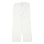 WALLY Womens Cotton Blend White Regular Straight Trousers W28 L27 Casual Classic