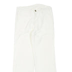 WALLY Womens Cotton Blend White Regular Straight Trousers W28 L27 Casual Classic