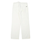 WALLY Womens Cotton Blend White Regular Straight Trousers W28 L27 Casual Classic