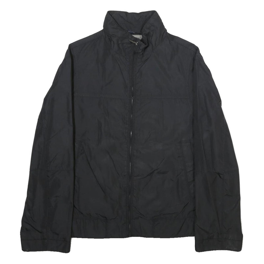 JOOP! Mens Black Lightweight Jacket L Polyamide Blend Plain Zip Casual Zip-Up