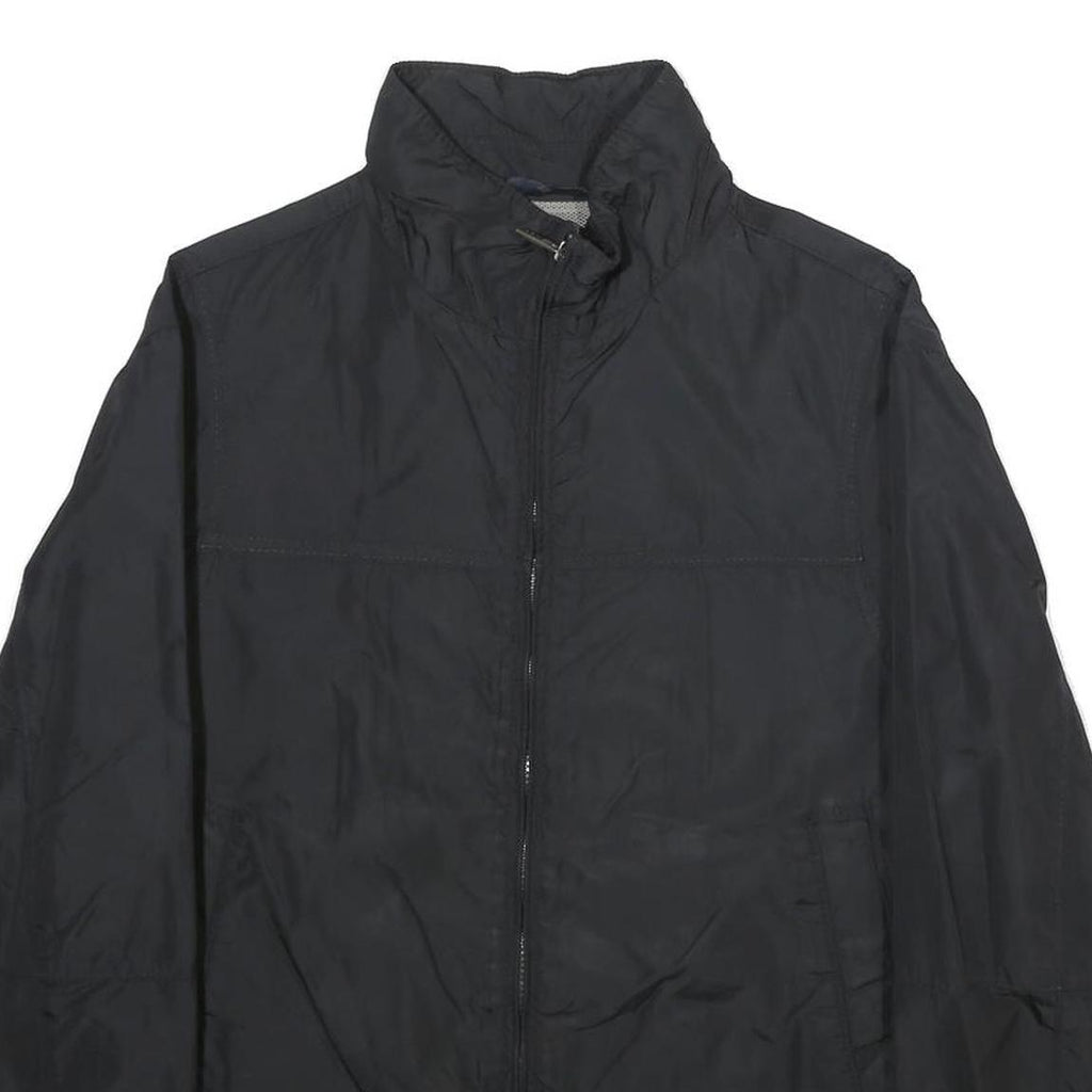 JOOP! Mens Black Lightweight Jacket L Polyamide Blend Plain Zip Casual Zip-Up