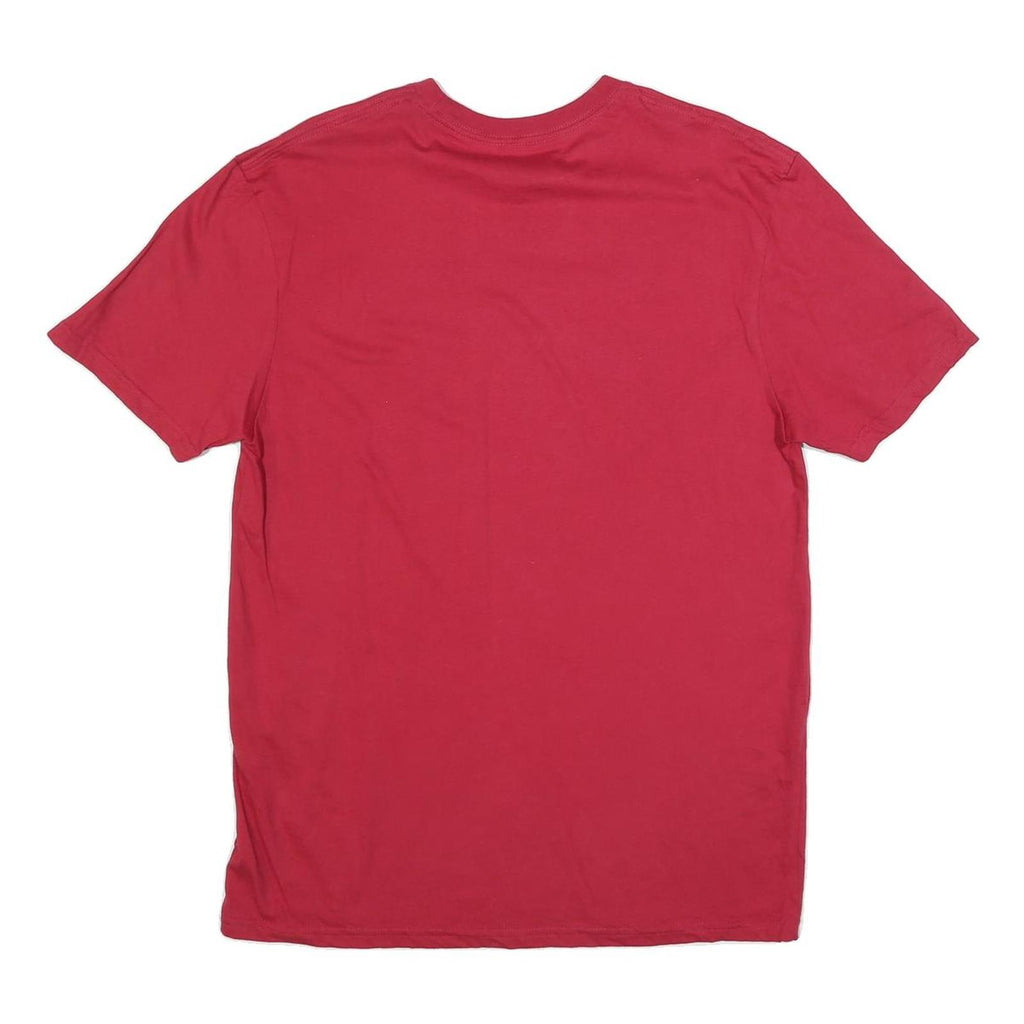 GENERAL STANDARD Mens Red USA Graphic T-Shirt M Short Sleeve Crew Neck Cotton