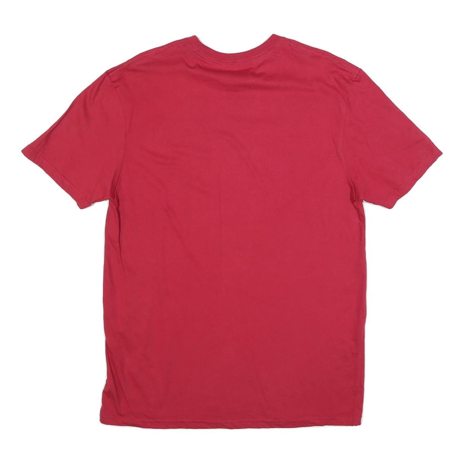 GENERAL STANDARD Mens Red USA Graphic T-Shirt M Short Sleeve Crew Neck Cotton