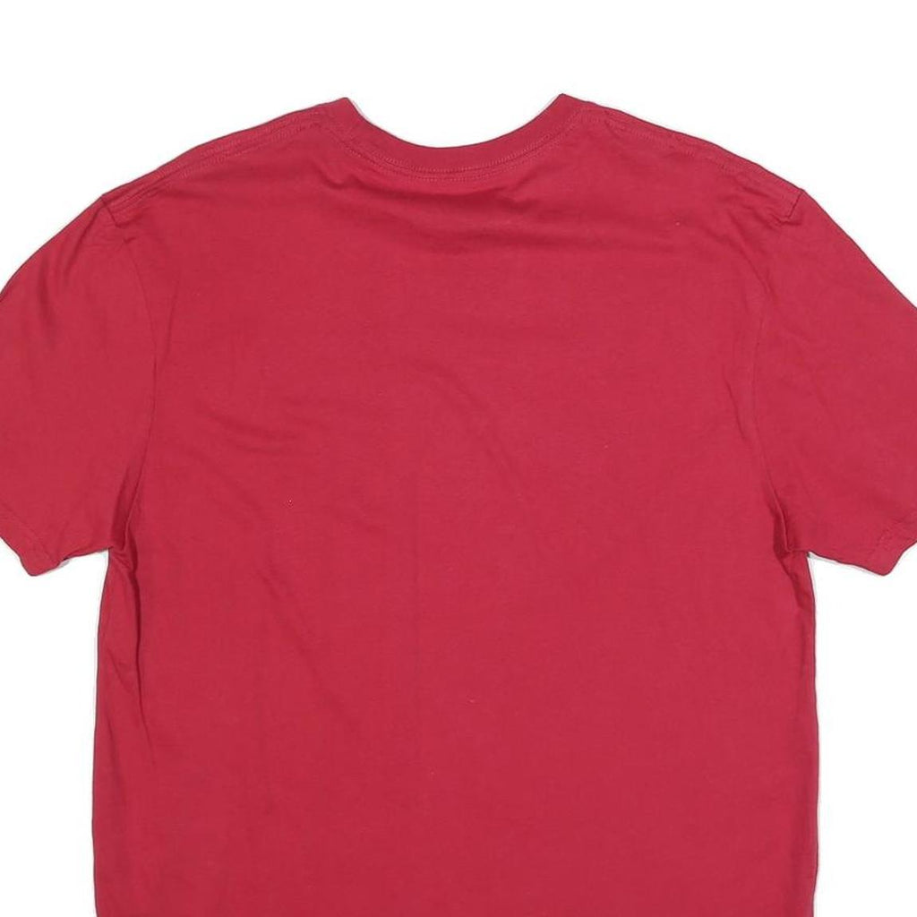 GENERAL STANDARD Mens Red USA Graphic T-Shirt M Short Sleeve Crew Neck Cotton