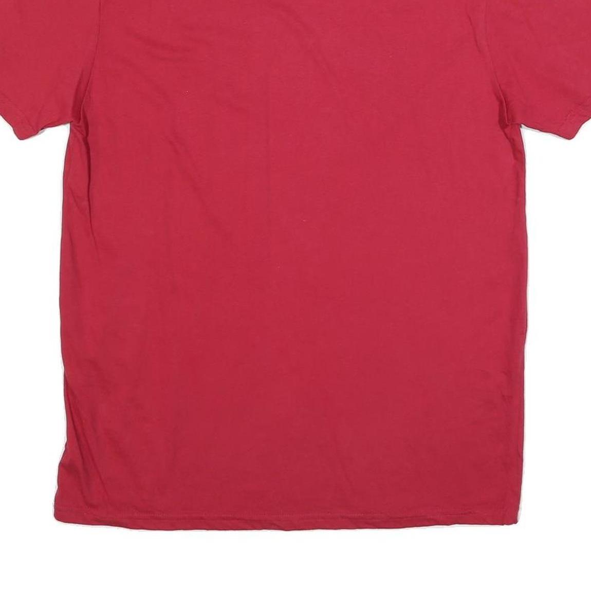 GENERAL STANDARD Mens Red USA Graphic T-Shirt M Short Sleeve Crew Neck Cotton