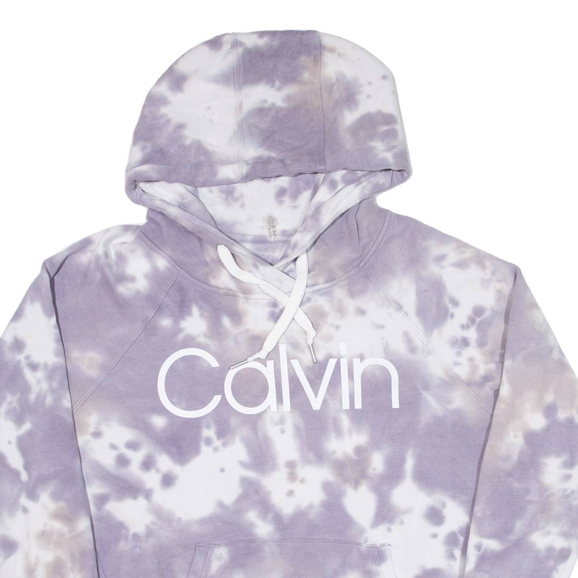 CALVIN KLEIN Womens Purple Hoodie M
