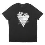 PUMA Mens Black Graphic T-Shirt XL Short Sleeve Crew Neck Original Sportswear