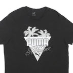 PUMA Mens Black Graphic T-Shirt XL Short Sleeve Crew Neck Original Sportswear