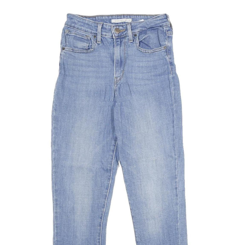 LEVI'S 721 High Rise Skinny Womens Jeans Blue Slim Denim Medium W27 L28