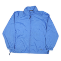 WOOLRICH Mens Blue Jacket XL Polyester Blend Plain Zip Lightweight