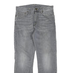 CARHARTT Womens Jeans Grey Regular Straight Denim Light W32 L28 Casual Wear