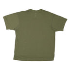 ADIDAS Mens Green L T-Shirt Crew Neck Short Sleeve Cotton Blend Casual Sport