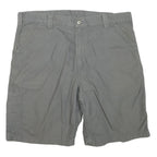 CARHARTT Mens Shorts Grey Casual Cotton Blend XL W42 Workwear Regular Fit