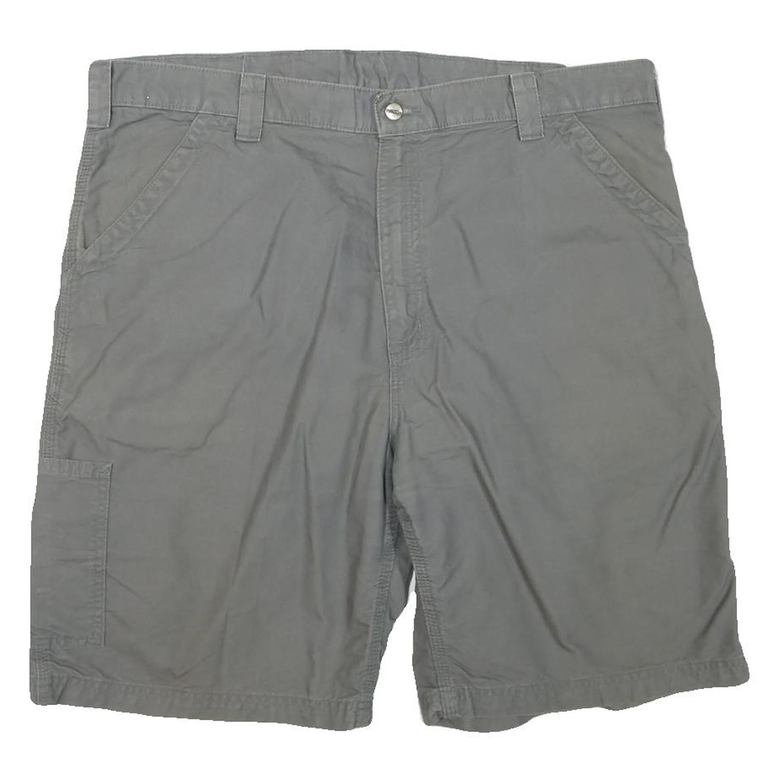 CARHARTT Mens Shorts Grey Casual Cotton Blend XL W42 Workwear Regular Fit
