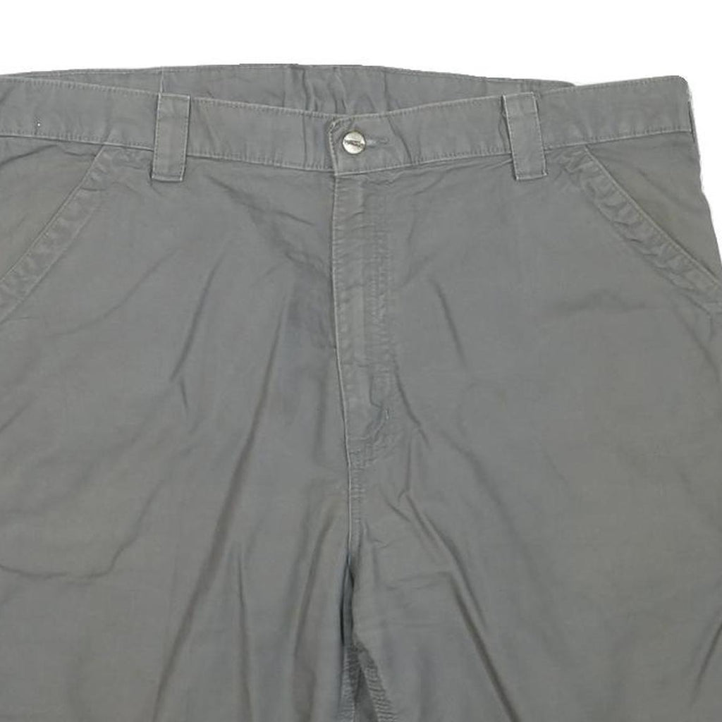 CARHARTT Mens Shorts Grey Casual Cotton Blend XL W42 Workwear Regular Fit