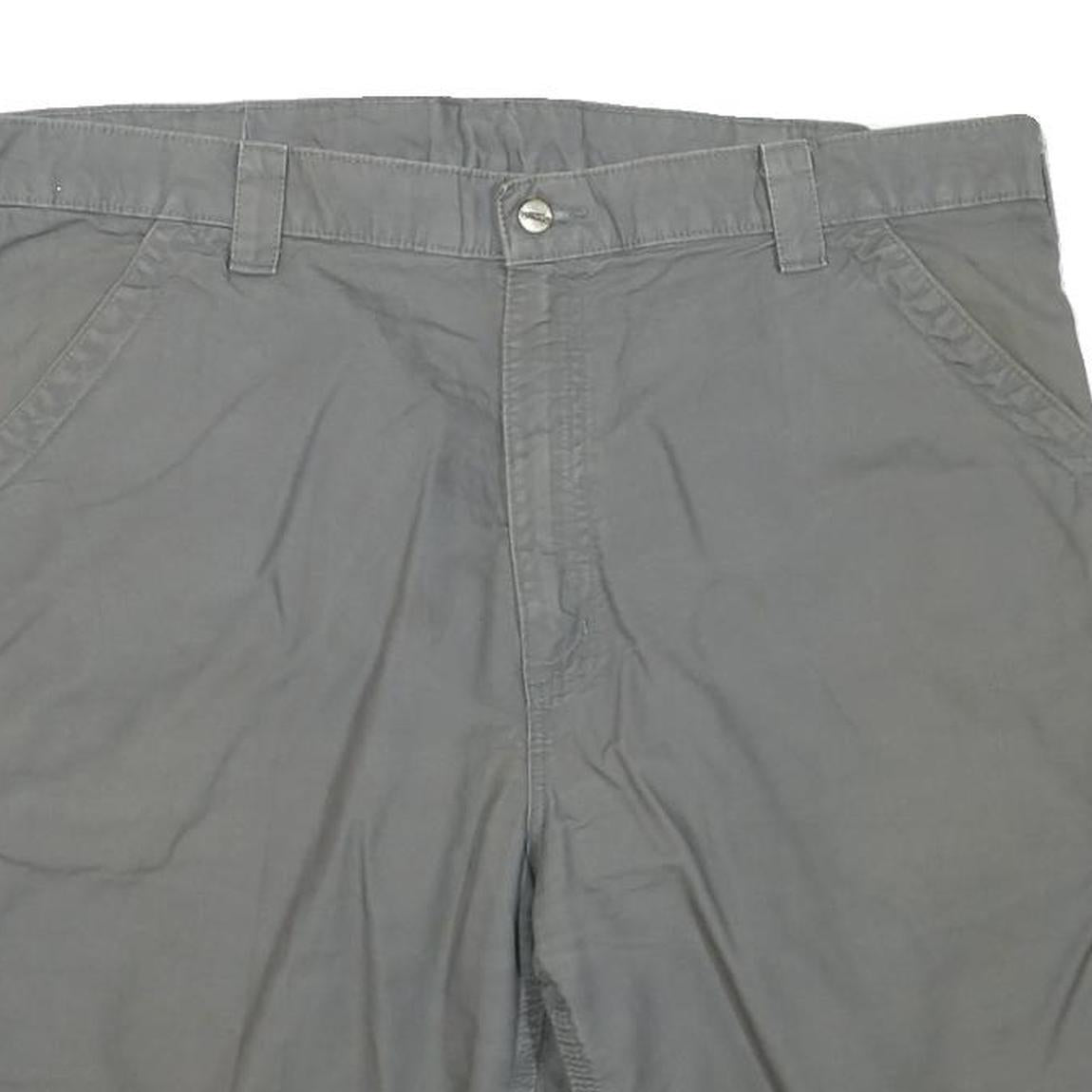 CARHARTT Mens Shorts Grey Casual Cotton Blend XL W42 Workwear Regular Fit