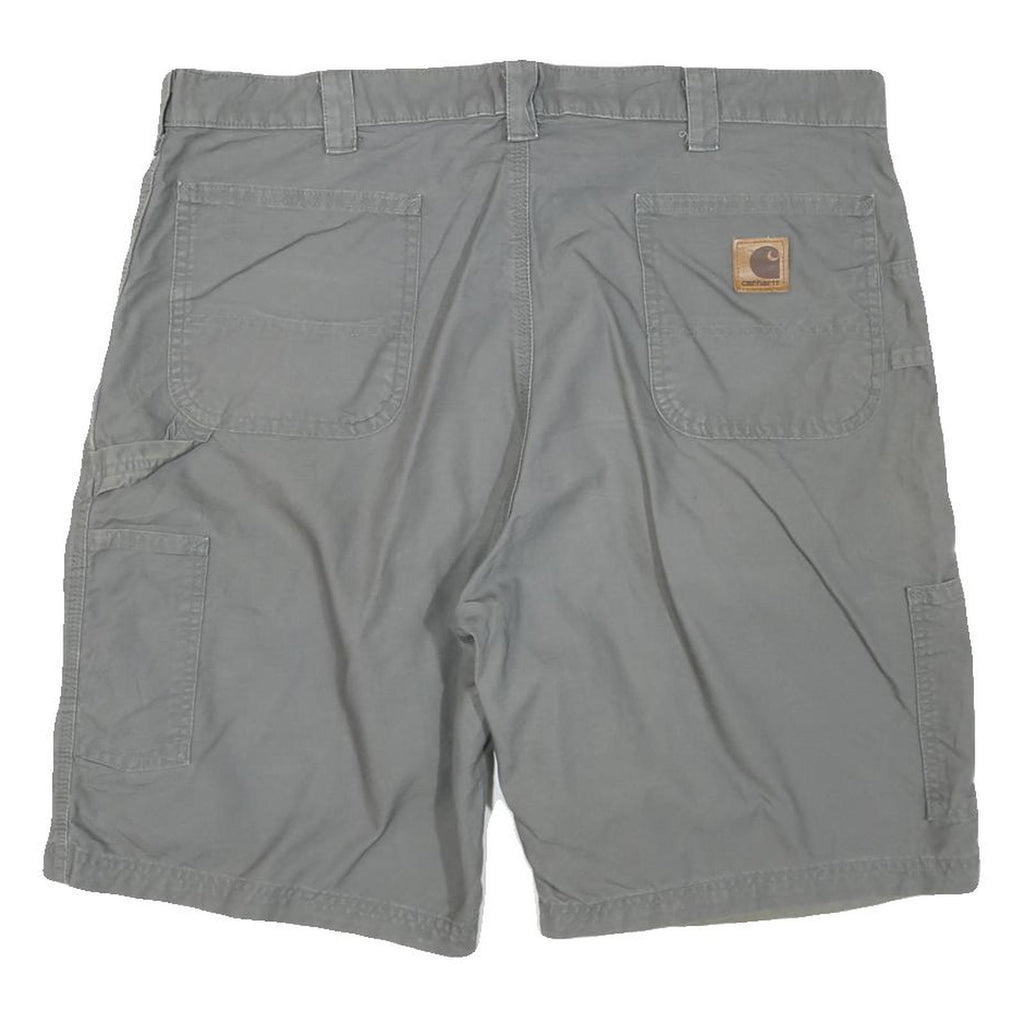 CARHARTT Mens Shorts Grey Casual Cotton Blend XL W42 Workwear Regular Fit