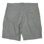 CARHARTT Mens Shorts Grey Casual Cotton Blend XL W42 Workwear Regular Fit