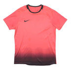 NIKE Mens Red & Black Graphic T-Shirt L Short Sleeve Crew Neck Sportswear
