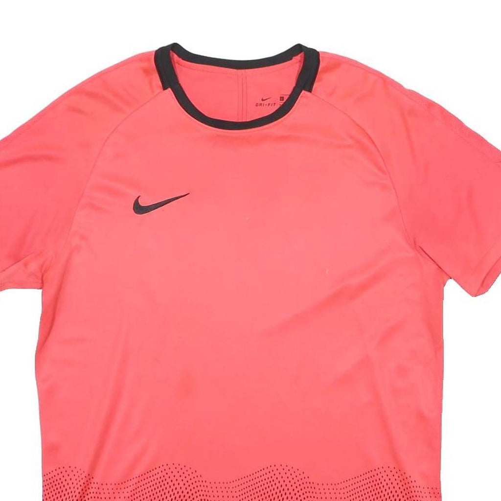 NIKE Mens Red & Black Graphic T-Shirt L Short Sleeve Crew Neck Sportswear